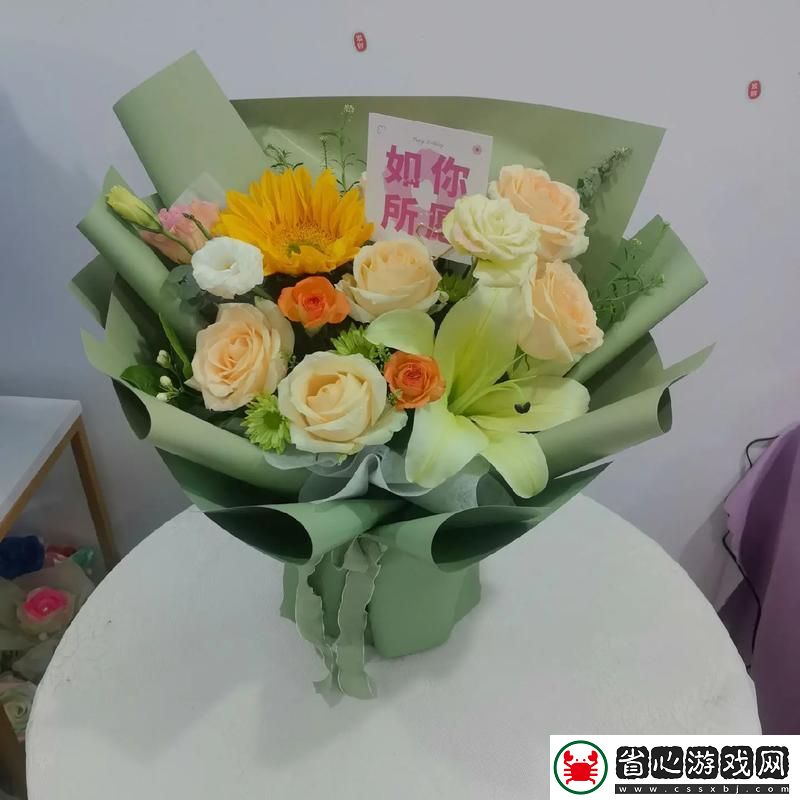 溫情滿滿父親有力挺送女兒的花-友感動不已