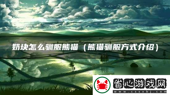奶塊怎么馴服熊貓-奶塊怎么馴服熊貓的方法