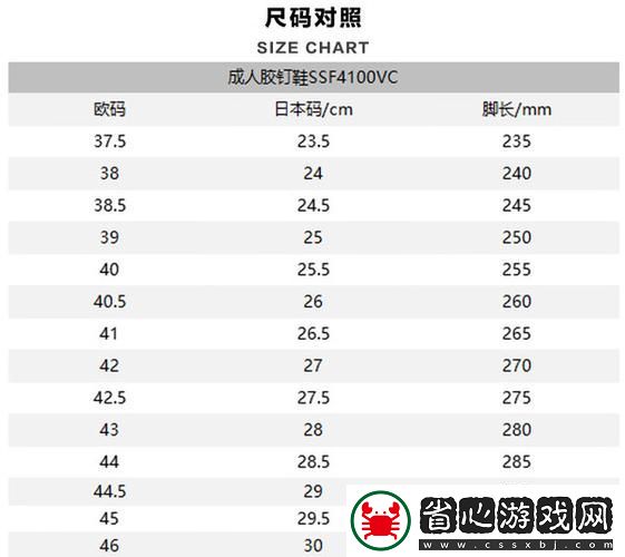歐洲尺碼與日本尺碼的完美對比