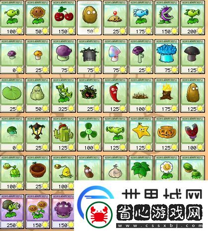 植物大戰僵尸植物圖鑒大全及名稱有哪些
