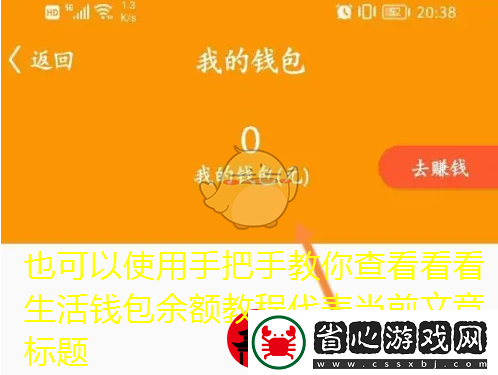 手把手教你查看看看生活錢包余額教程